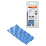 Набор трубок термоусаживаемых, не поддерживающих горение, клеевых, длиной 10 см ТТкНГ(3:1) «Моноцвет, синий 1,5/0,6 TDM»