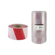 Лента сигнальная, оградительная, красно-белая (упак. 5 шт.) ЛСО-75х100 TDM