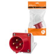 Вилка 524 стационарная 3Р+РЕ 32А 380В IP44 TDM