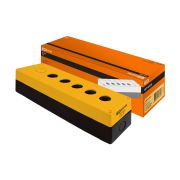 Корпус КП105(6) для кнопок, 5(6) мест, желтый, IP54 TDM