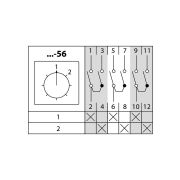 Кулачковый переключатель КПУ11-10/56 (1-2 3р) TDM