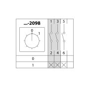 Переключатель кулачковый КПУ11У-32 /2098 «откл-вкл» 3Р TDM