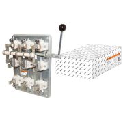 Рубильник РПБ-4/1П У3 TDM (400А,  правый привод, без плавких вставок)