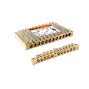 Шина «N» нулевая 6х9мм 12/2 (12 групп/крепеж по краям) TDM