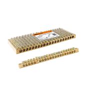 Шина «N» нулевая 6х9мм 20/2 (20 групп/крепеж по краям) TDM