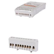 Шина «L» «фаза» в сером изоляторе на DIN-рейку 6x9мм 10 групп TDM