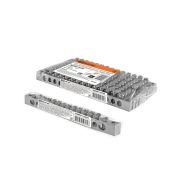 Шина «N» нулевая 6х9мм 12/2 (12 групп/крепеж по краям) никелированная инд. стикер TDM