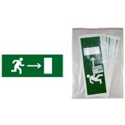 Знак «Направление к эвакуационному выходу направо» 350х124мм для ССА TDM