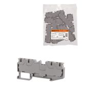 Зажим клеммный безвинтовой ЗКБ быстрого зажима 4 вывода 4 мм2 32А серый (Ph-C PT 4-QUATTRO) TDM