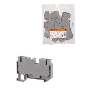 Зажим клеммный безвинтовой ЗКБ быстрого зажима 6 мм2 40А серый (Ph-C PT 6) TDM