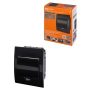 Бокс ЩРВ-П-6 модулей встраиваемый пластик IP41, Антрацит TDM