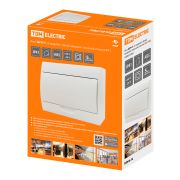 Бокс ЩРН-П-12модулей с белой крышкой навесной пластик IP40 TDM