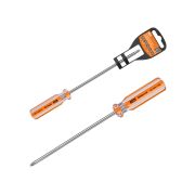 Отвертка крестовая, прозрачная рукоятка, углеродистая сталь, тип PH2 x 150 мм, серия «Гранит» TDM