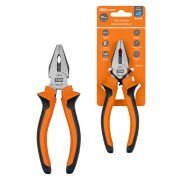 Пассатижи (плоскогубцы), с двухкомпонентными рукоятками,  CR-V сталь 160 мм, серия «Алмаз» TDM