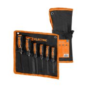 Набор отверток 6 шт.: SL:3х75;5х100;6х125, PH:0х75;1х75;2х100 (тканевый чехол), CR-V «Алмаз» TDM