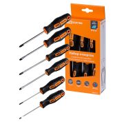 Набор отверток 6 шт.: SL:3х75;5х100;6х100, PH:0х75;1х100;2х100 (карт. коробка), CR-V «Алмаз» TDM