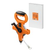 Мерная лента, 50 м х 13 мм, стальное полотно, открытый корпус, штык для фиксации «Рубин» TDM