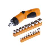 Набор, отвертка с реверсивно-рычажной рукояткой с насадками, №2, 21 предмет «Алмаз» TDM