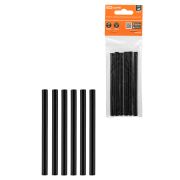Клеевые стержни универсальные черные, 7 мм x 100 мм, 6 шт, «Алмаз» TDM