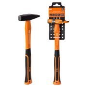 Молоток слесарный, 200 гр, кованый, с усилен. прорезиненной фиберглассовой рукояткой «Алмаз» TDM