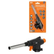 Горелка газовая удлин., ствол, регулятор подачи, пьезоподжиг, бутан, блистер, 1 шт., «Рубин» TDM