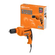 Дрель  ДЭ-450Б, мощ. 450 Вт, 0-3000 об/мин, БЗП, 0,8-10 мм, рев. рег. оборот, шнур 2 м, «Рубин» TDM