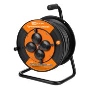 Удлинитель силовой УКз16-004 TDM (IP44 4 места/40м КГТП-ХЛ 3х1,5 пласт. катушка) УС1-43128