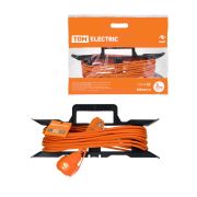 Удлинитель-шнур силовой на рамке УШз10 TDM (штепс. гнездо, 40м ПВС 3х0,75) У1-12035