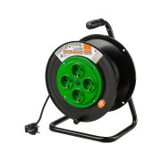 Удлинитель на катушке силовой народный 4 гнезда ПВС 3500 Вт с/з, 50м УС1-43131