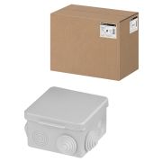 Распаячная коробка ОП 80х80х50мм, крышка, IP54, 7вх. TDM