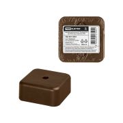 Коробка распаячная КР 50х50х20 ОП бук IP40, инд. штрихкод TDM