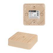 Коробка распаячная КР 75х75х20 ОП сосна IP40, инд. штрихкод TDM