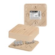 Коробка распаячная КР 75х75х20 ОП сосна, с клем. колодкой, IP40, инд. штрихкод TDM