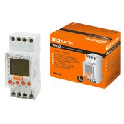 Таймер электронный двухканальный на DIN-рейку ТЭ822-2кан-1мин/7дн-44on/off-2х16А-DIN TDM