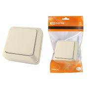 Выключатель 1-кл. открытой установки IP20 10А, сл. кость «Ладога» TDM