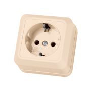 Розетка 2П+З открытой установки IP20 16А, сл. кость «Ладога» TDM