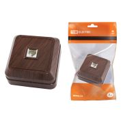 Розетка TФ (RJ-11) открытой установки IP20, бук «Ладога» TDM