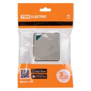 Выключатель 1-кл. с подсветкой открытой установки IP54 10А серый «Вуокса» TDM