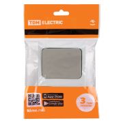 Выключатель 1-кл. скрытой установки IP54 10А серый «Вуокса» TDM