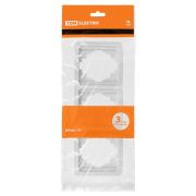 Рамка 3-ая вертикальная белая «Валдай» TDM