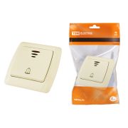 Кнопка звонковая с подсветкой 6А сл. кость «Онега» TDM