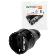 Кабельная розетка 2П+3 черная 16А 250B серии «Народная»