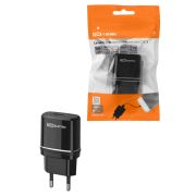 Сетевое зарядное устройство, СЗУ 3, 2,1 А, 1 USB, черный, TDM