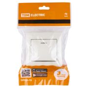 Выключатель 1 кл. с подсветкой 10А (основание керамика) сл. кость «Таймыр» TDM