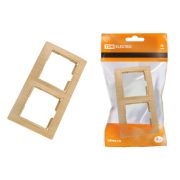 Рамка 2-х постовая горизонтальная «ЭКО» (сосна) «Таймыр» TDM