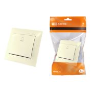 Кнопка звонковая 6А сл. кость «Лама» TDM