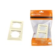 Рамка 2-х постовая вертикальная сл. кость «Лама» TDM