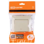 Перекрестный выключатель 1-кл. 10А сл. кость «Лама» TDM