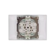 Розетка двойная 2П 10А 250В с защ. шт. серебр. металлик «Лама» TDM