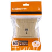 Розетка телефонная RJ11 сосна «Лама» TDM